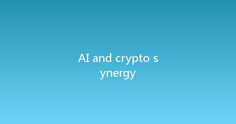 AI and crypto synergy 