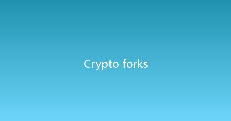 Crypto forks 