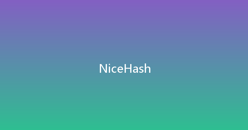 NiceHash 