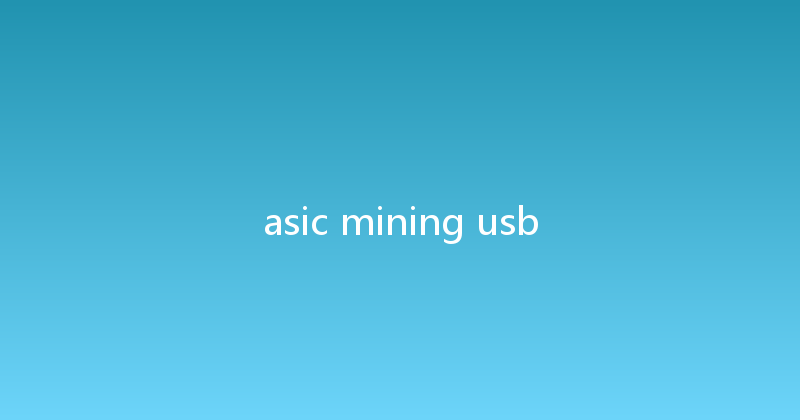 asic mining usb 