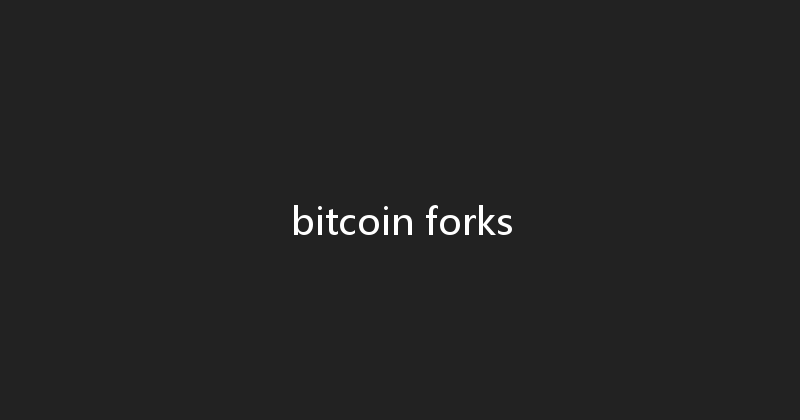 bitcoin forks 