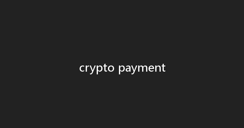 crypto payment 