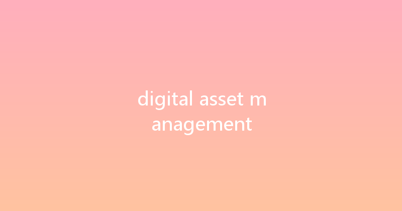 digital asset management 