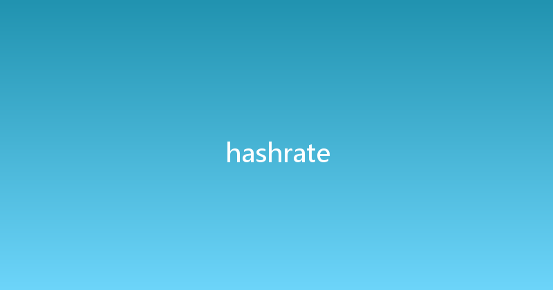 hashrate 