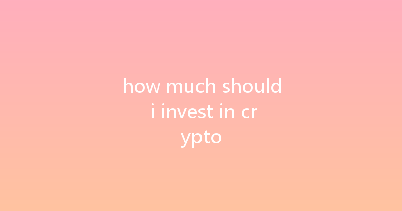 how much should i invest in crypto 
