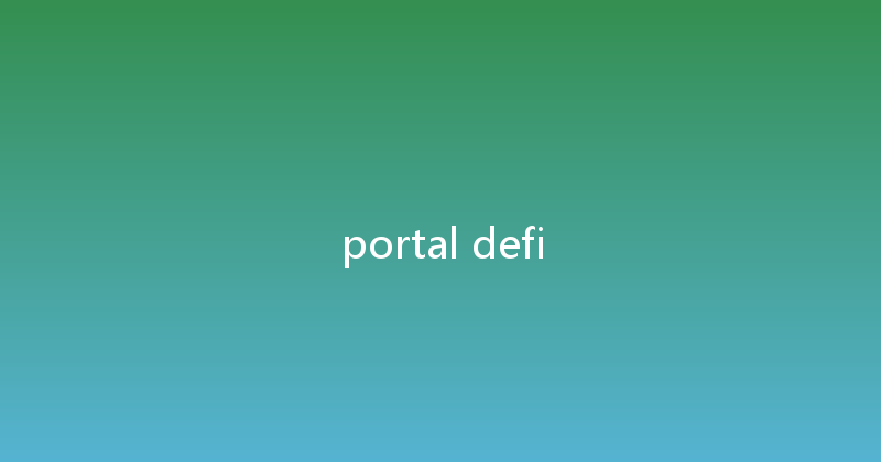 portal defi 