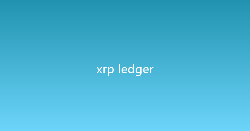 xrp ledger 